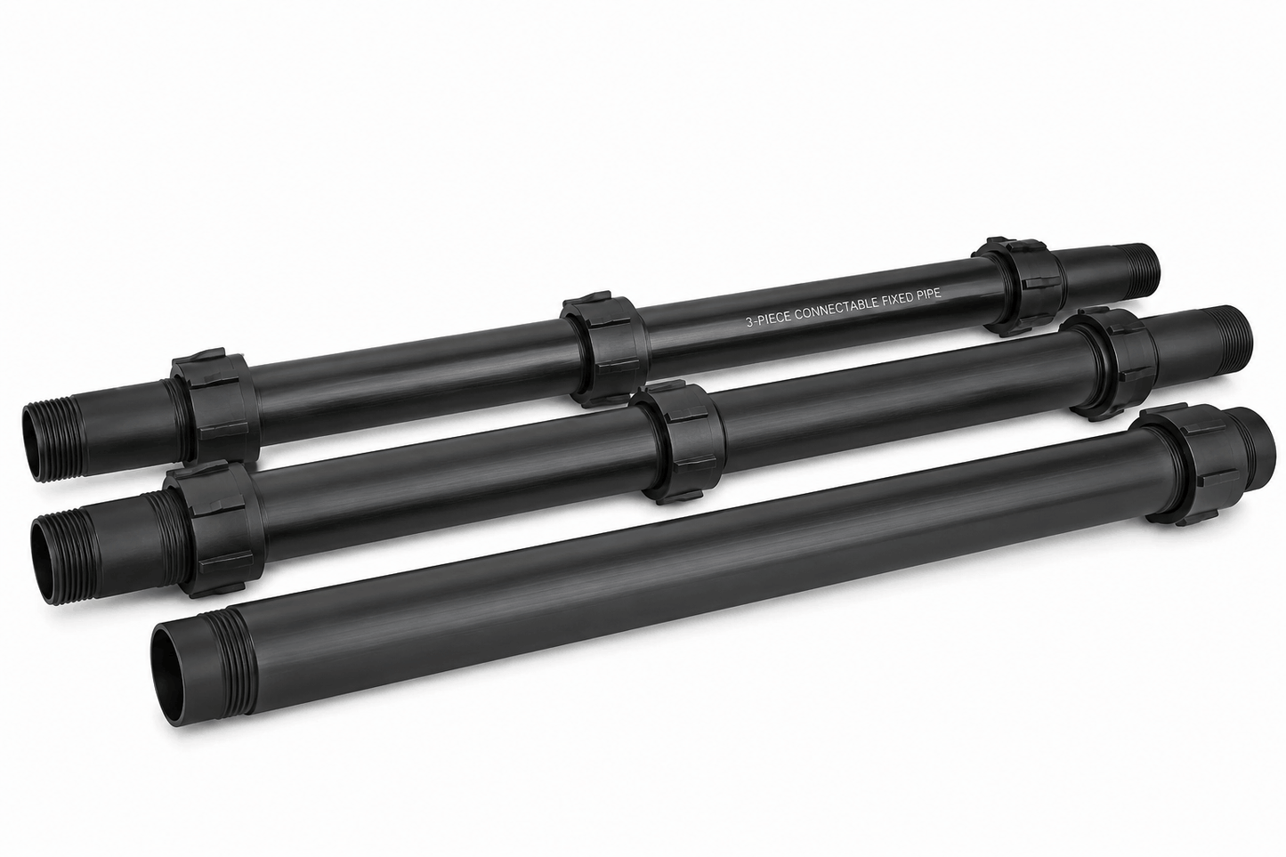 3-Piece Connectable Fixed Pipe